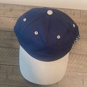 Navy blue and gray snapback